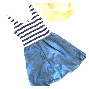 Stripes & Denim Summer Dress ☀️👒